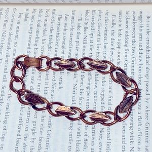 American Craftsman Copper Leaf Bracelet